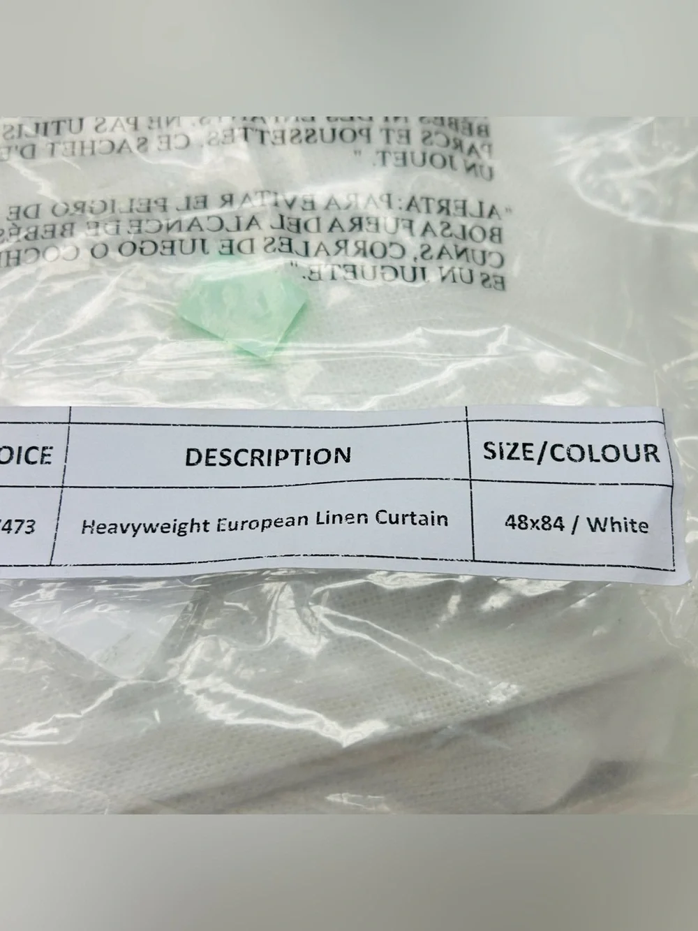 NWT QUINCE Set Of 2 48x84 Heavyweight European Linen Curtains White 8964